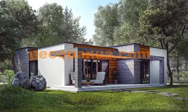 Одноэтажный коттедж 99,77 кв.м