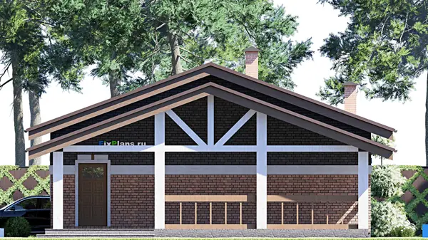 Проект одноэтажного дома 10х15м S129м2 F-14930