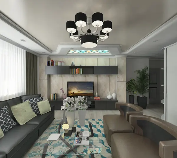 Дизайн интерьеров трёхкомнатной квартиры. Современный стиль.