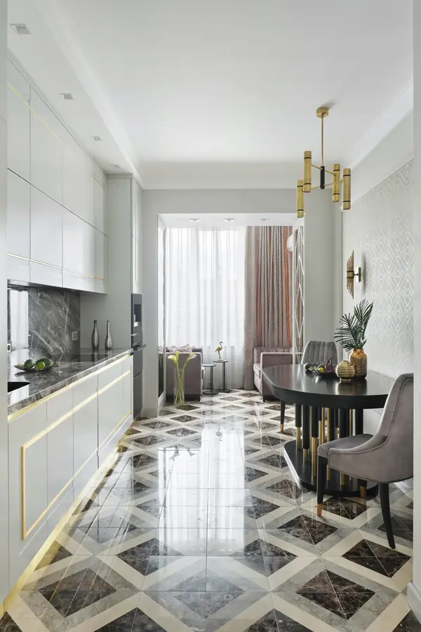 кухня-столовая Новая история