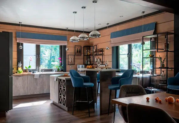 Дом из клееного бруса. Кухня. Автор проекта: Елена Канакина