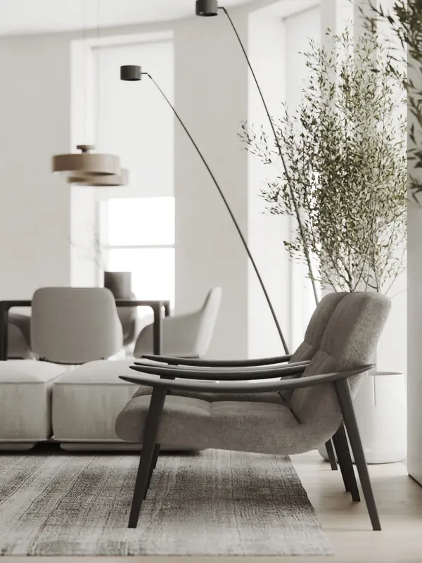 Квартира 144,8 m в стиле современный минимализм