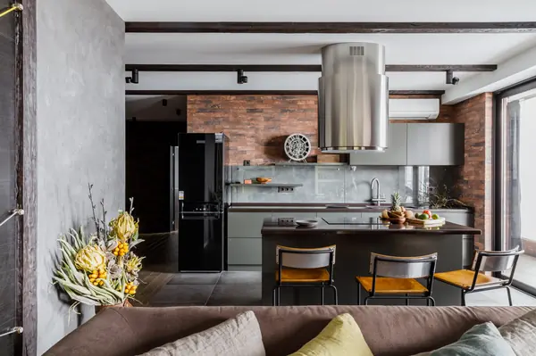 Фото кухни реализованного проекта квартиры ЖК "Центральный".