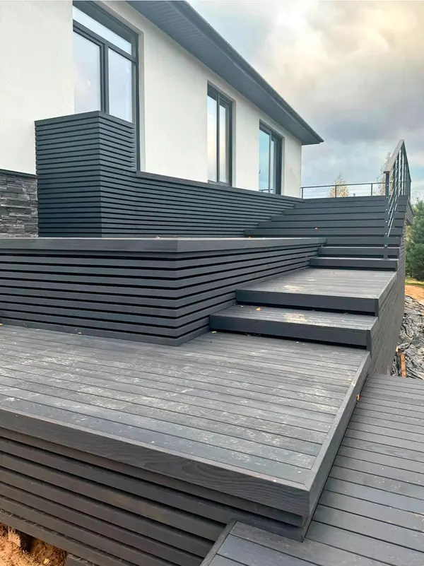 Проект пристройки террасы в современном стиле