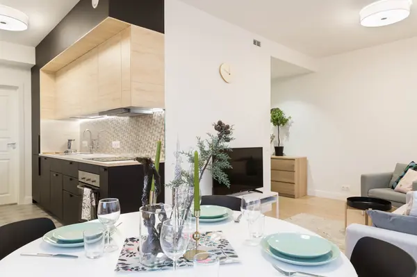 Зефирно-розовый интерьер для сдачи в аренду