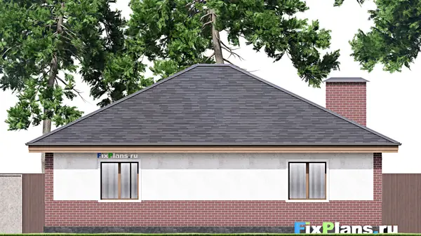 Проект одноэтажного дома 13х14м S126м2 F-13760