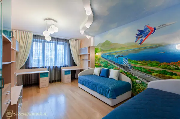 Дизайн и ремонт в квартире в Мытищах — Простая геометрия