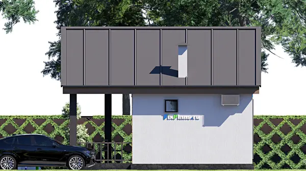 Проект одноэтажного дома 8х7м S42м2 F-17972