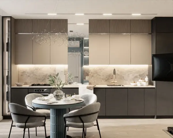 Проект трехкомнатной квартиры г. Ростов-на-Дону