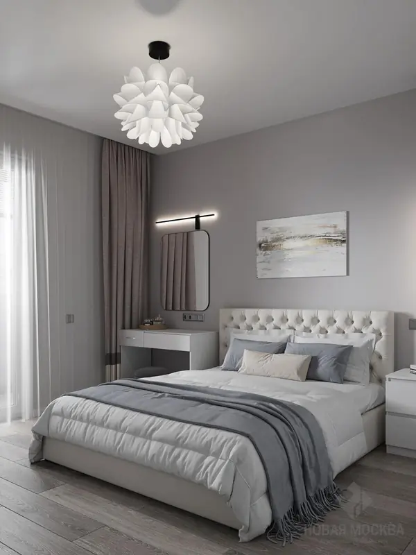 Дизайн-проект трехкомнатной квартиры ЖК "Лучи"