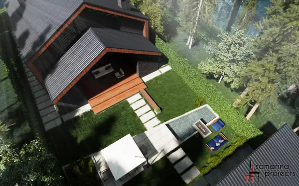 Дом 2- этажный в стиле ЛОФТ