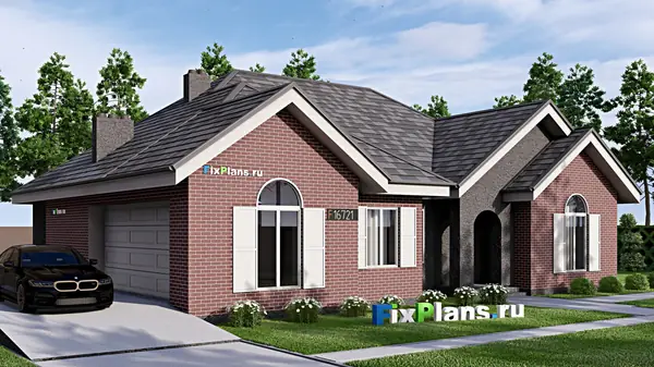 Проект одноэтажного дома 17х14м S176м2 F-16721