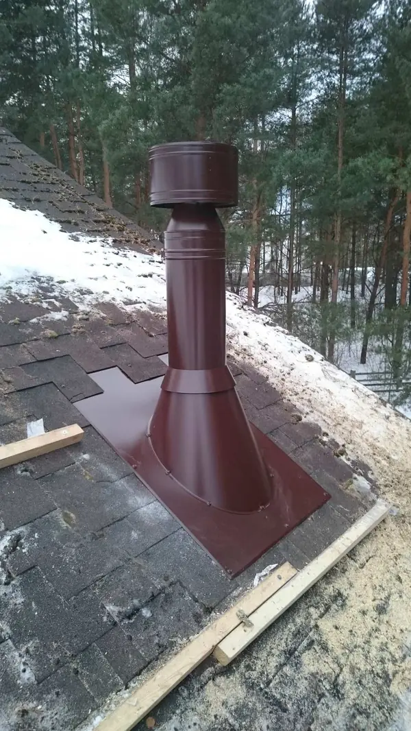 Печь Эдил камин и крашеный дымоход Вулкан