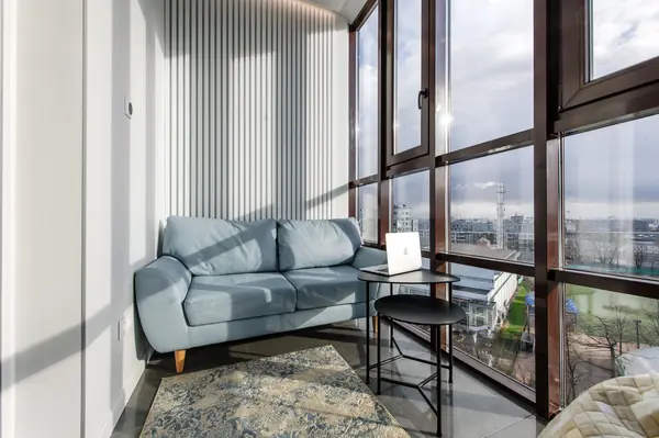 Балкон. Дизайн проект квартиры на Петровском острове