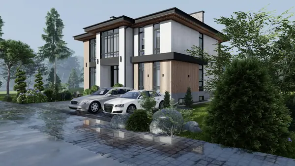 Дом в современном стиле.