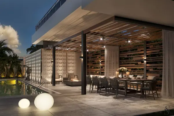 Большой обеденный стол Baxter и мягкая группа CRONO