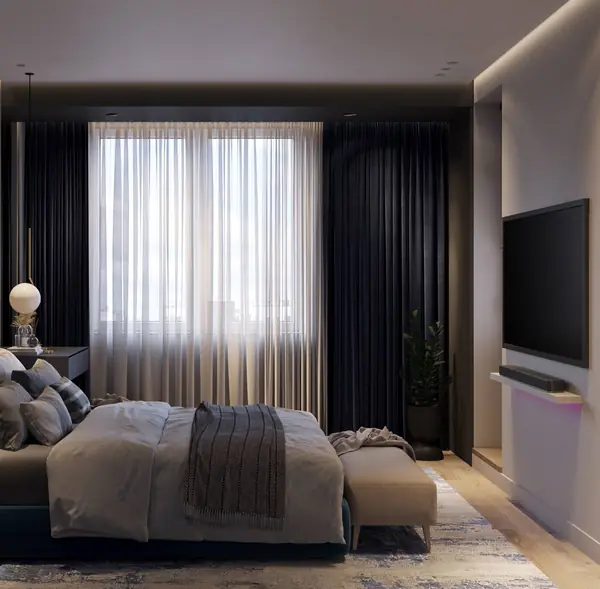 Дизайн трёхкомнатной квартиры  97 м2