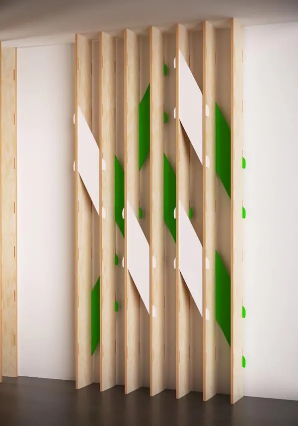 Дизайнерская панель-перегородка для зонирования