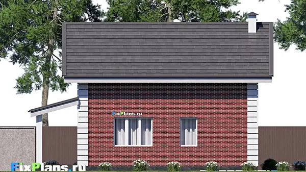 Проект дома с мансардой 10х11 м S111м2 F-17342