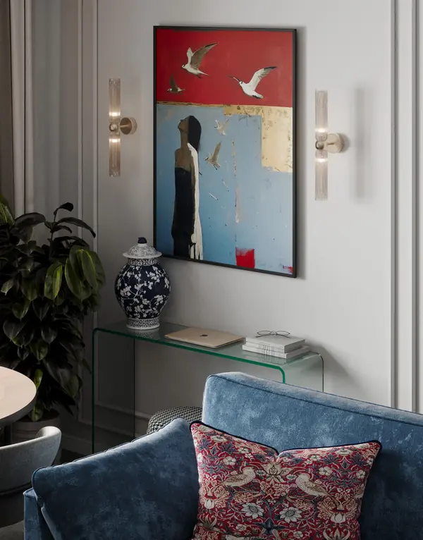 Яркие акценты в современной классике 73м2