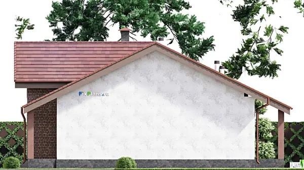 Проект одноэтажного дома 13х13м S113м2 F-13535