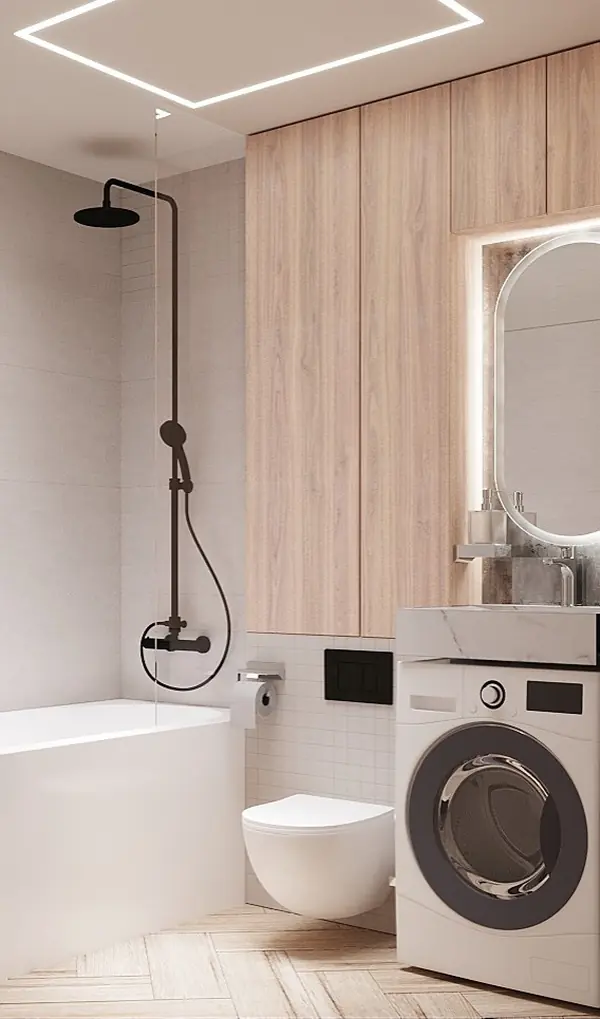 Совмещенный сан.узел в загородном доме