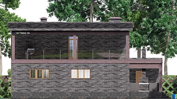 Проект двухэтажного дома 16х17 м S401м2 F-14651