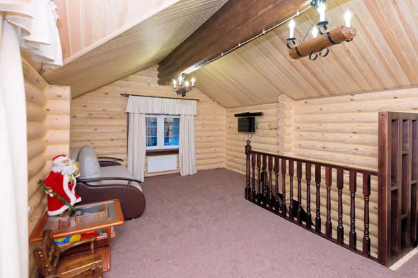 Баня из оцилидрованного бревна "Супонево"