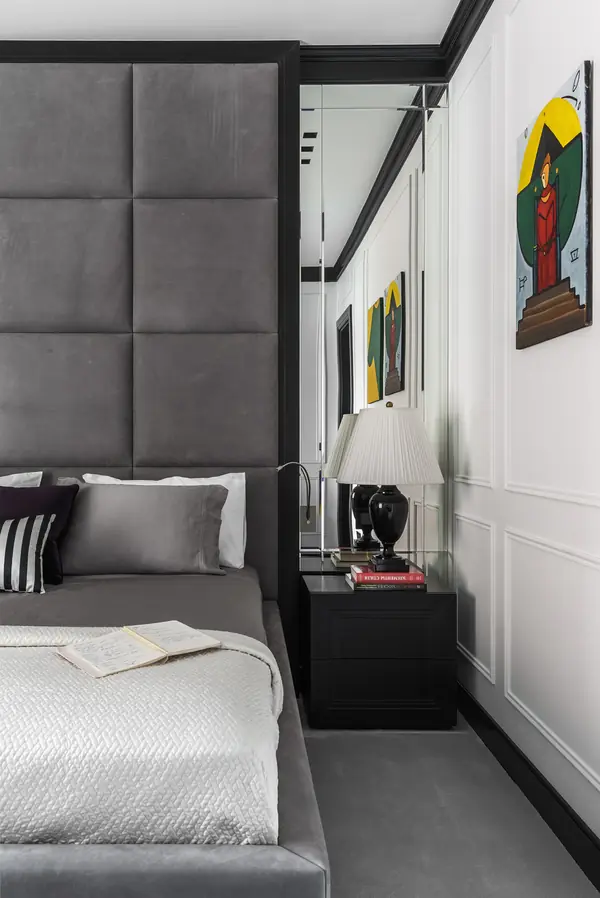 Спальня в монохромных тонах