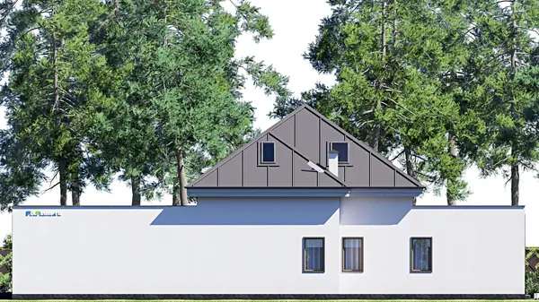 Проект дома с мансардой 15х23 м S308м2 F-18008