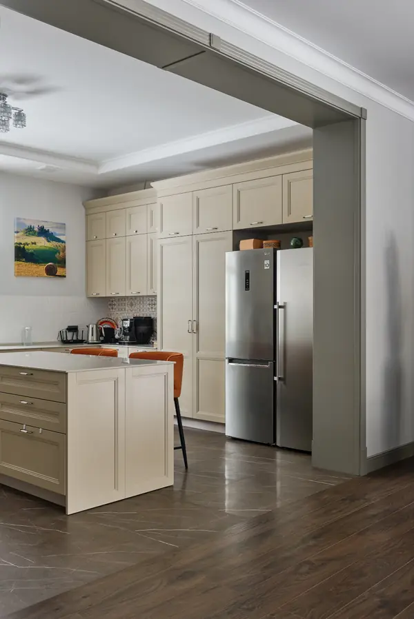 Кантри Ral 7030 в интерьере дома