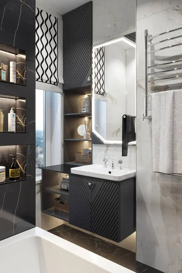 Дизайн и ремонт квартиры на Золоторожском Валу — Золотой акцент