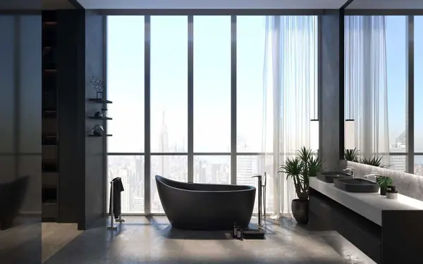 Emmanuelle 2 Черная Каменная Ванна от Viva Lusso