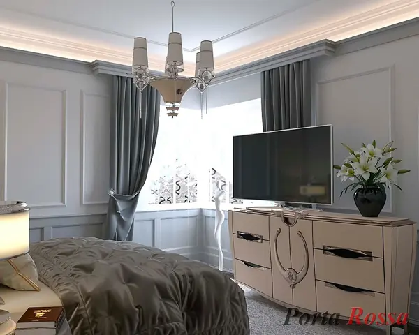 Bedroom design in Art Deco style