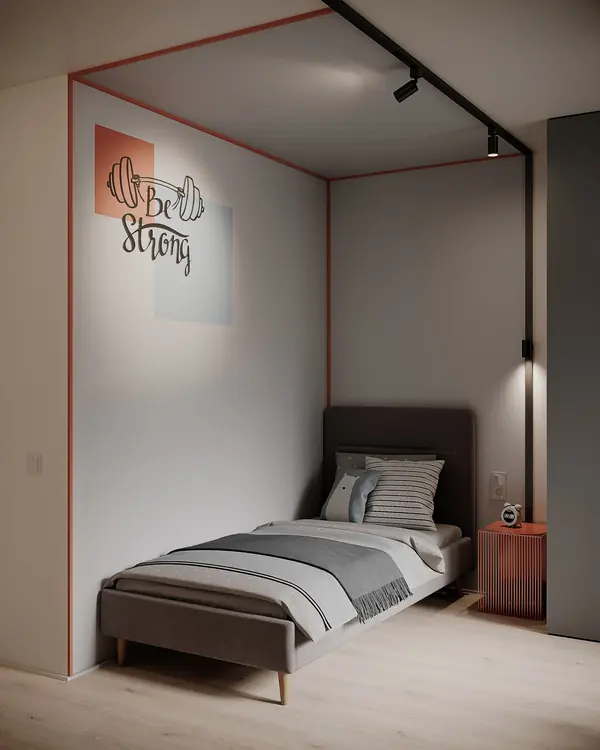 Спальня мальчика из проекта ЖК Панова Парк