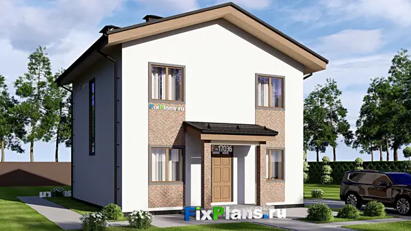 Проект двухэтажного дома 9х14 м S141м2 F-17036