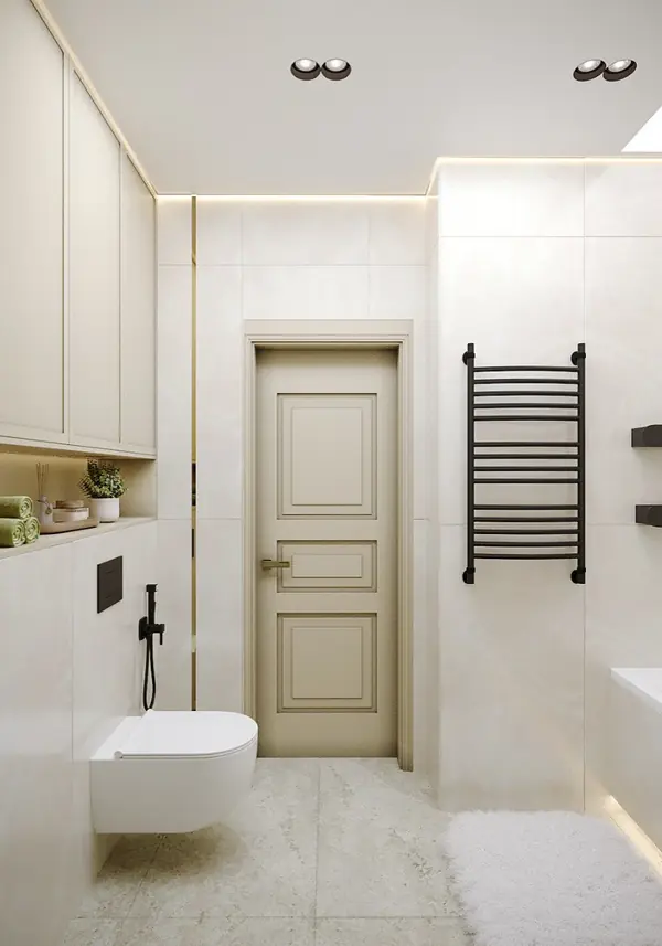 Нежная ванная комната в современном стиле