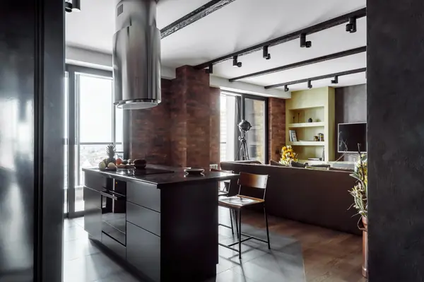 Фото кухни реализованного проекта квартиры ЖК "Центральный".