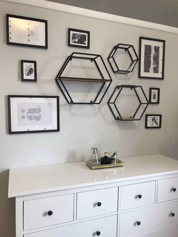 Шестиугольные дизайнерские полки