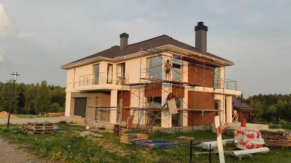 Декоративная штукатурка имитирует фактуру Дерево Visage Ceresit, газобетон и ППС