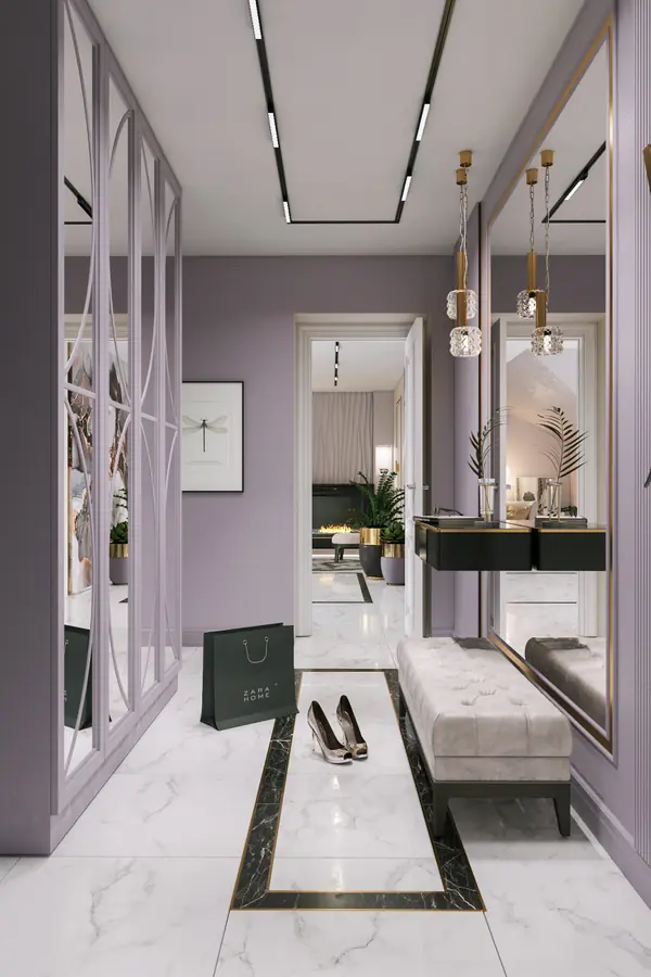 Дизайн-проект Мансарда, Неоклассика