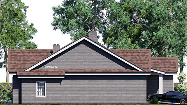 Проект одноэтажного дома 18х22м S248м2 F-17117