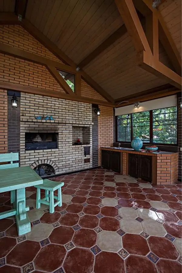 Ландшафт в загородном доме