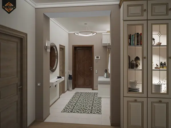 "Фьюжн в интерьере"трехкомнатная квартира в Казани по ул. Муштари