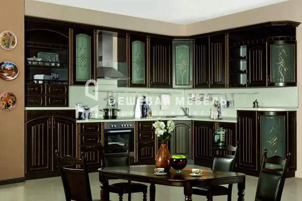 Кухня классическая черная