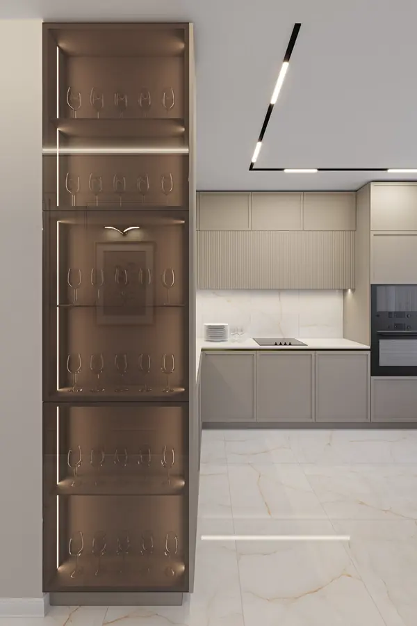 Кухня в светлых тонах