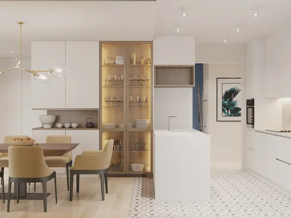 Трехкомнатная квартира в стиле КОНТЕМПОРАРИ