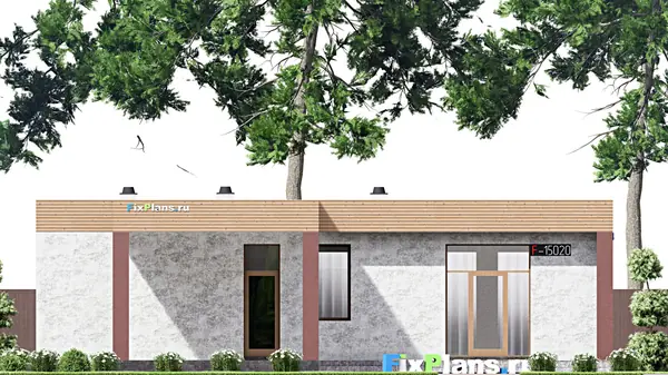 Проект одноэтажного дома 17х14м S133м2 F-15020