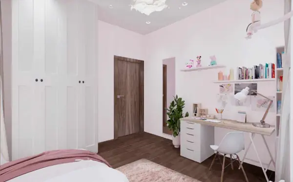 Дизайн интерьера в квартире (ЖК Охтапарк)