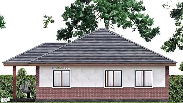 Проект одноэтажного дома 13х14м S126м2 F-13760